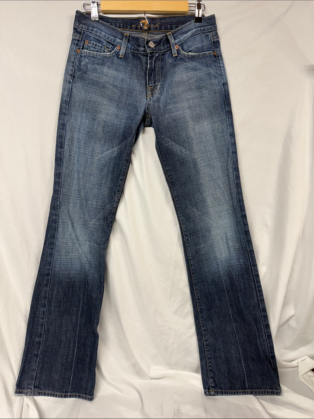 7 for all man kind Women's Medium Blue Flared Jeans